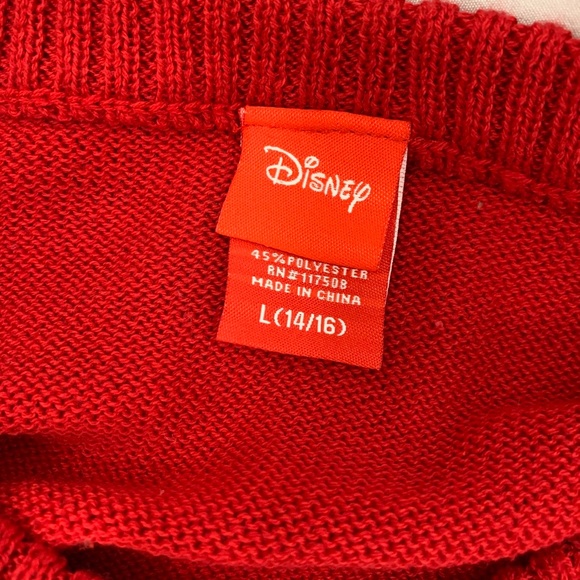 Disney Girls Christmas Sweater Mickey Mouse - Picture 5 of 7